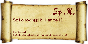 Szlobodnyik Marcell névjegykártya